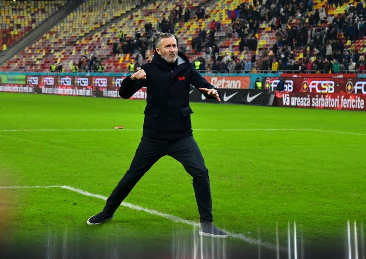 Mihai Stoica, after FCSB's victory in the derby with Rapid / Photo: Cristi Preda GSP