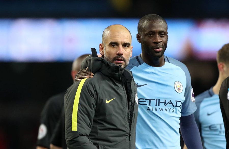 Pep Guardiola and Yaya Toure // photo: Imago Images The former student hit the ground with Guardiola: