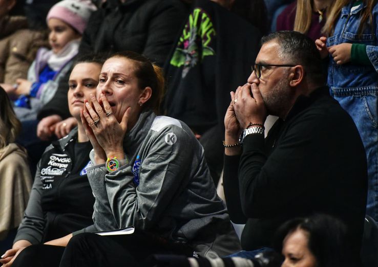 Bojana Popovic, at the first match after coming to CSM Bucharest/Photo: Cristi Preda (GSP.ro)