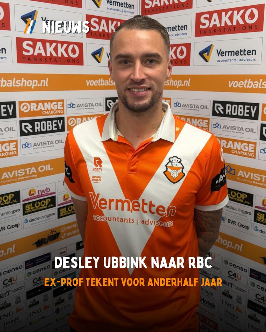 Desley Ubbink, officially presented in Holland. photo: Facebook Just 8 days after announcing his retirement from football, Ubbink was introduced to a new team