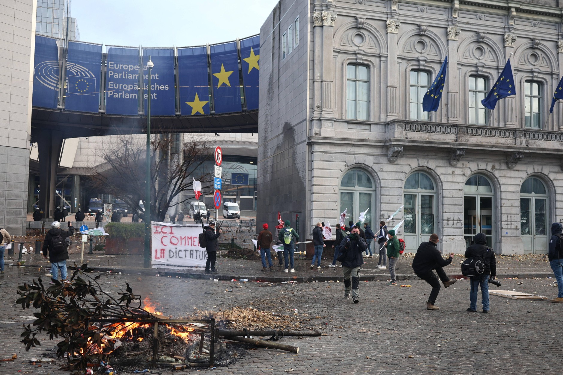 Farmers' protest in Brussels