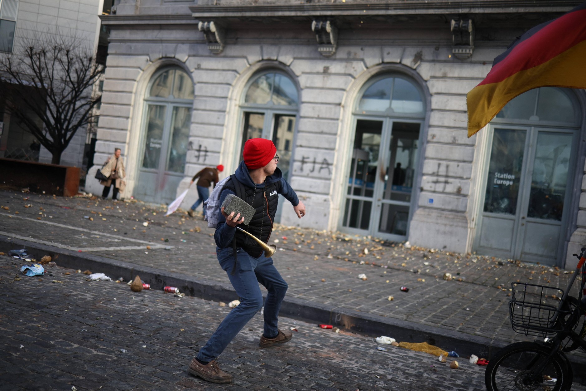 Farmers' protest in Brussels