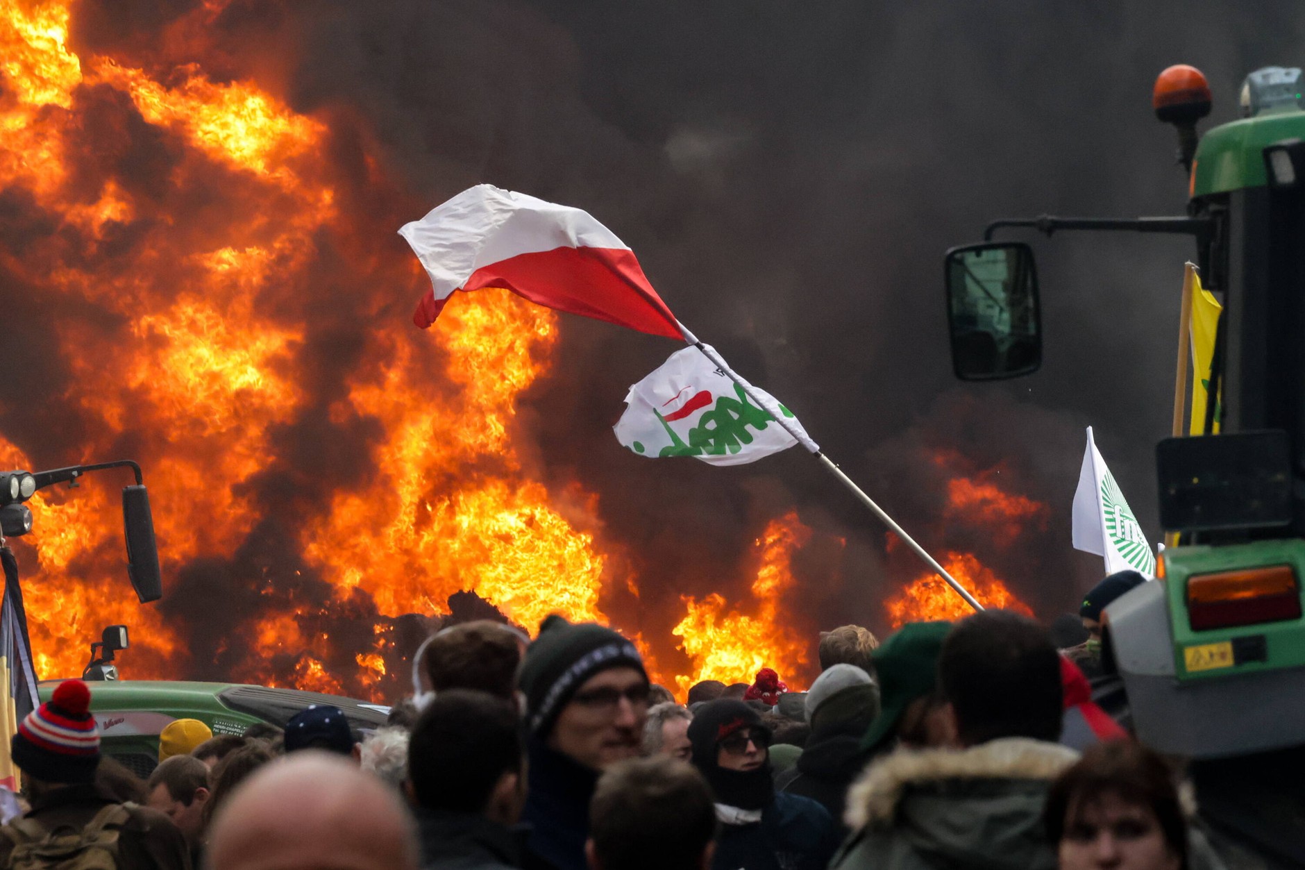 Farmers' protest in Brussels