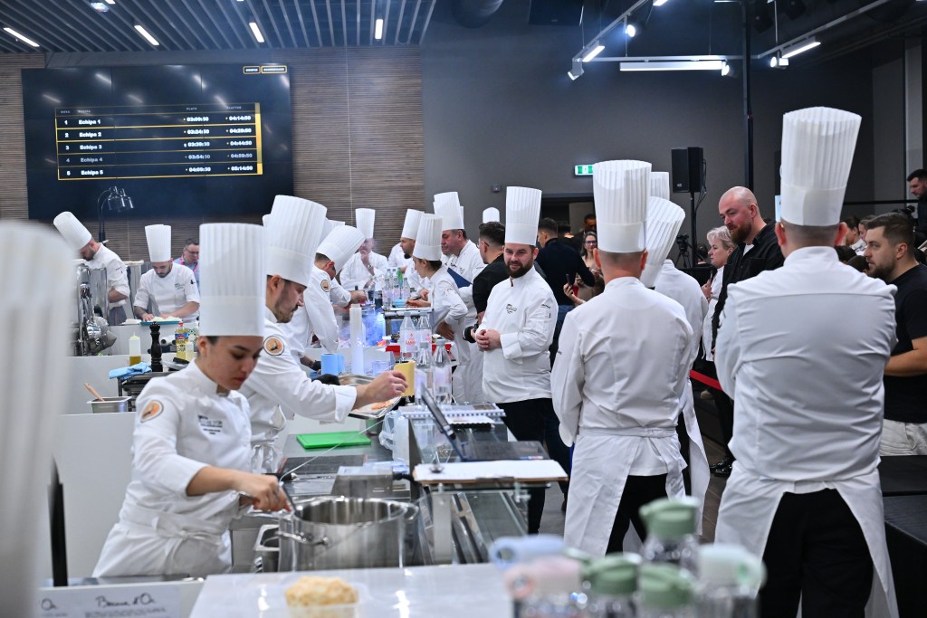 Imagine din timpul selecției naționale Bocuse d’Or. Sursa foto: ANBCT