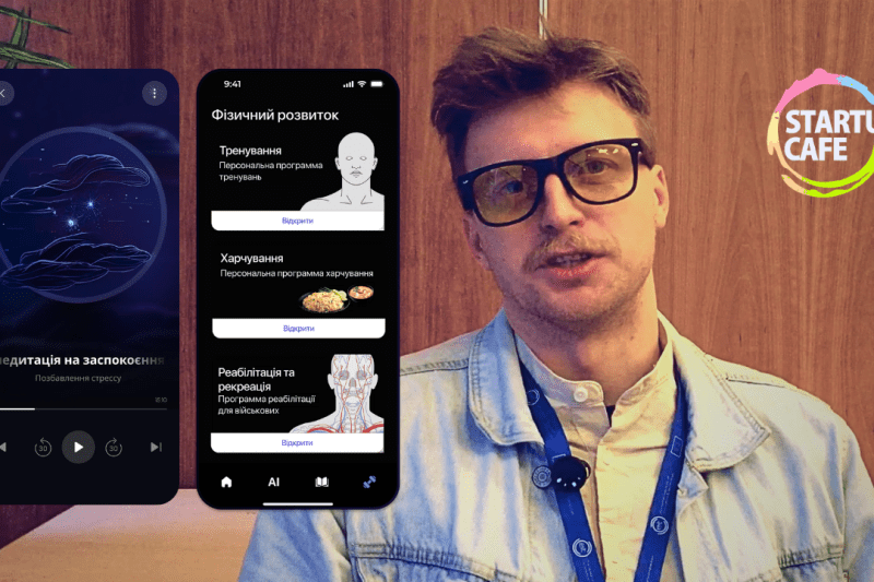 VIDEO. Startup in wartime. This Ukrainian entrepreneur created an app to rehabilitate wounded soldiers. What peace plan does he want