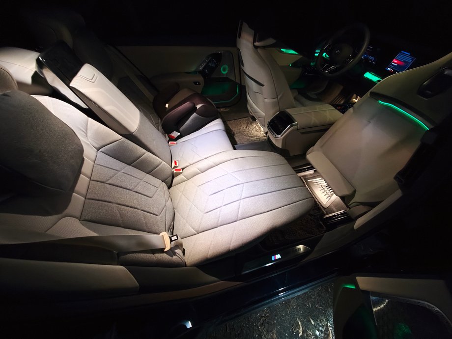 You can do it from the back seat "couch"