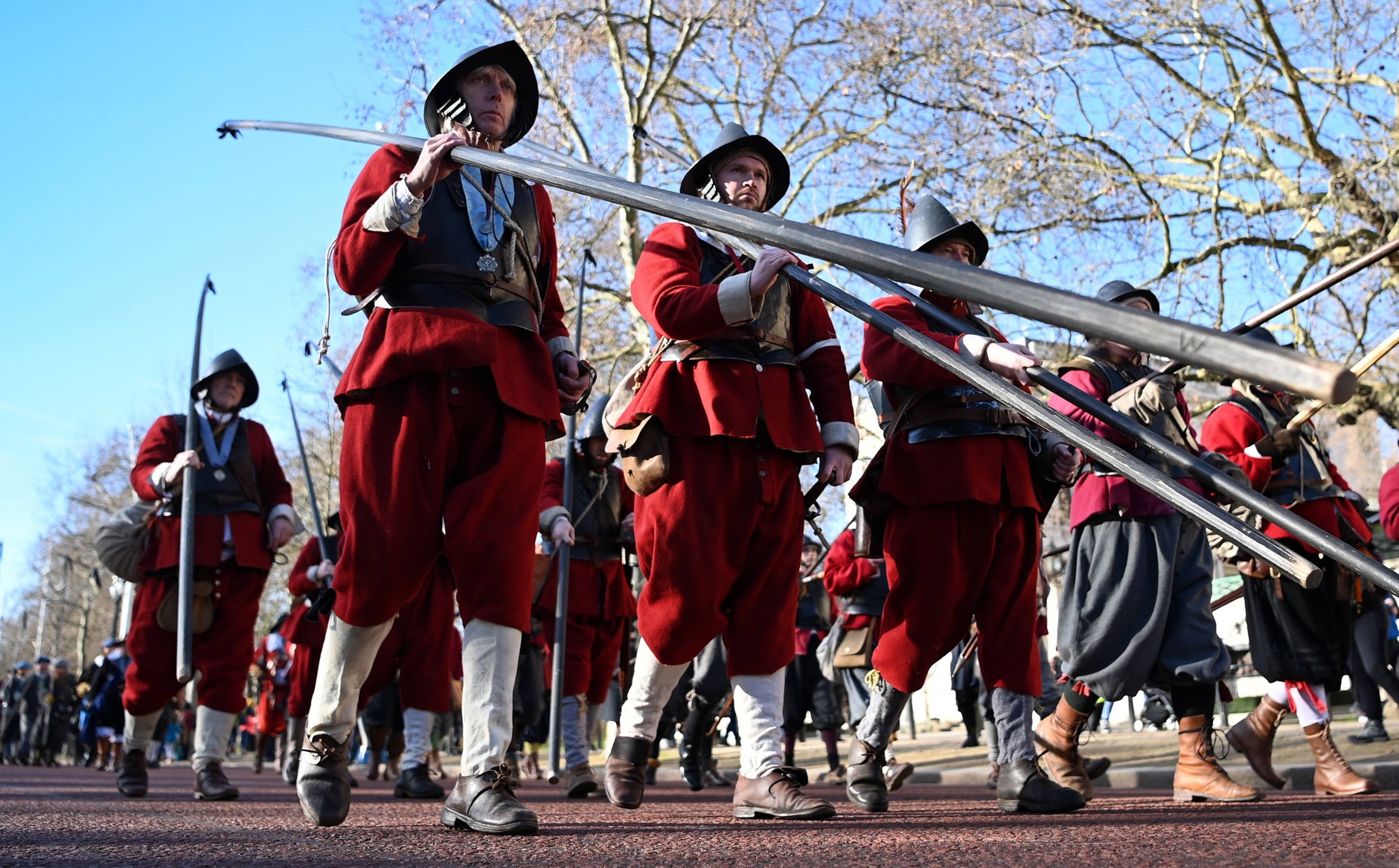 Parade commemorating the martyrdom of Charles I, beheaded on January 30, 1649.