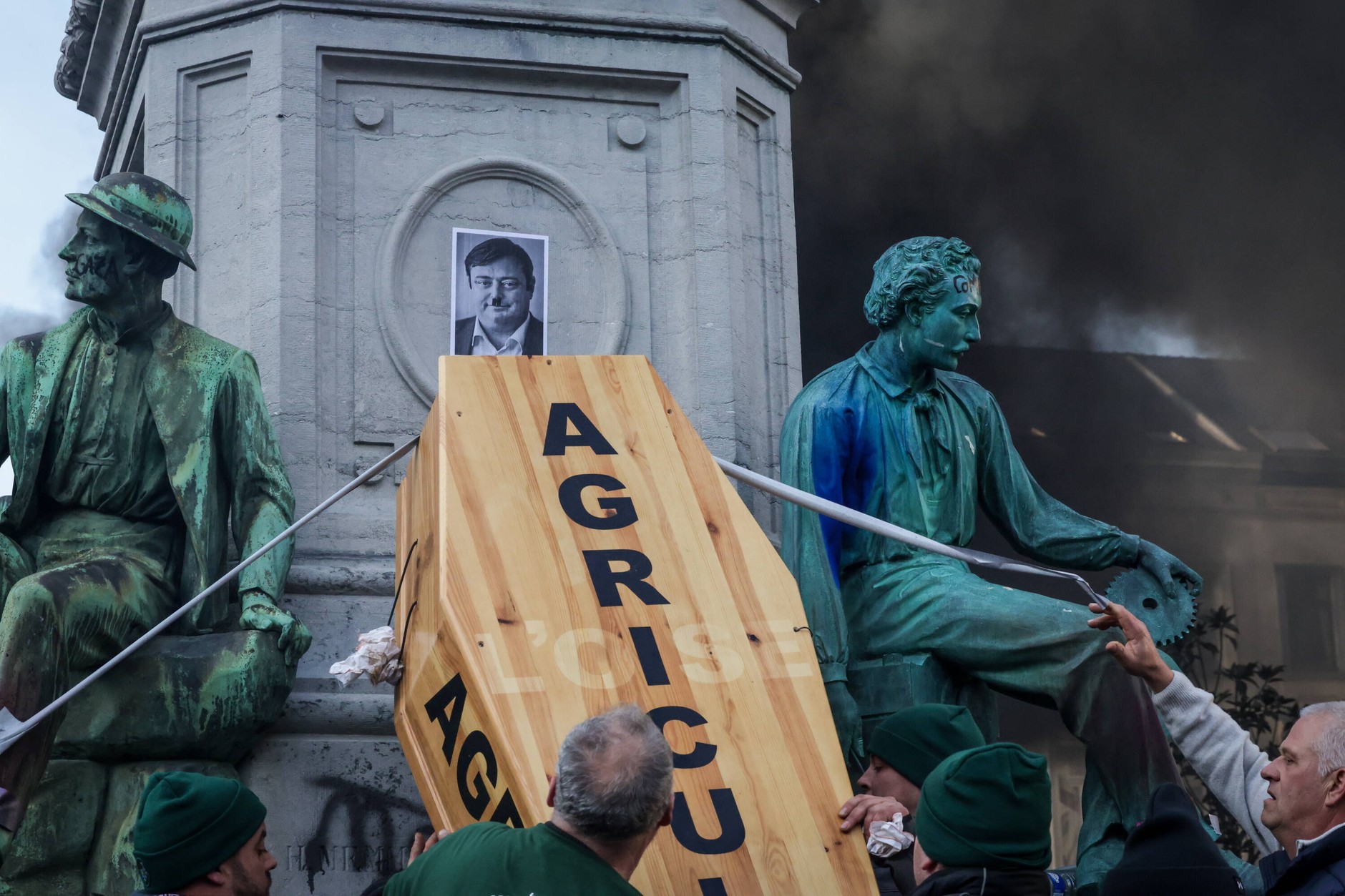 Farmers' protest in Brussels
