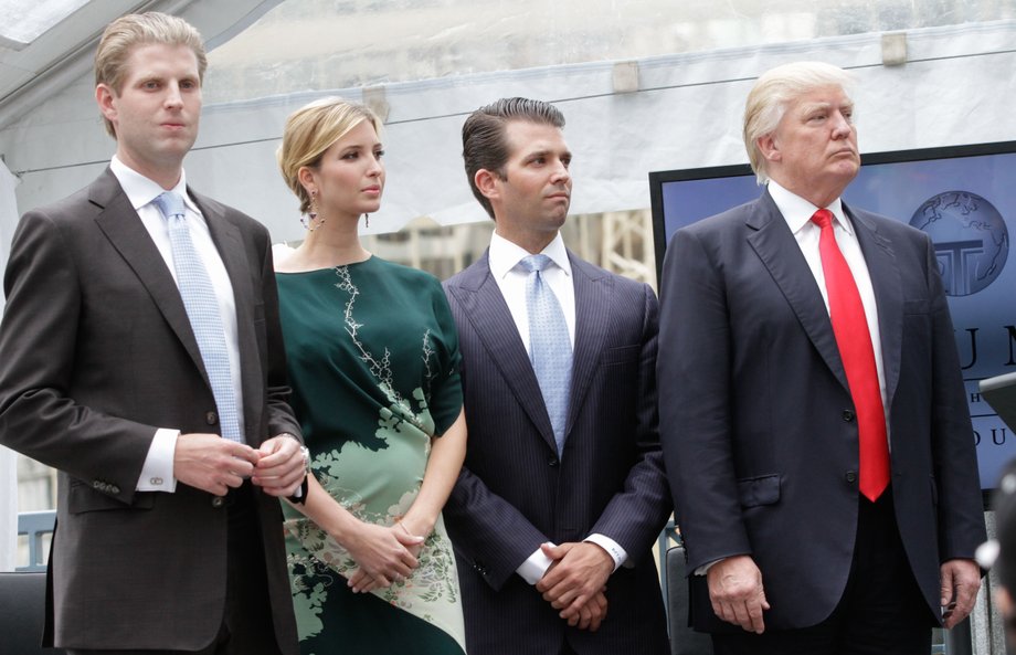 Donald Trump with children 