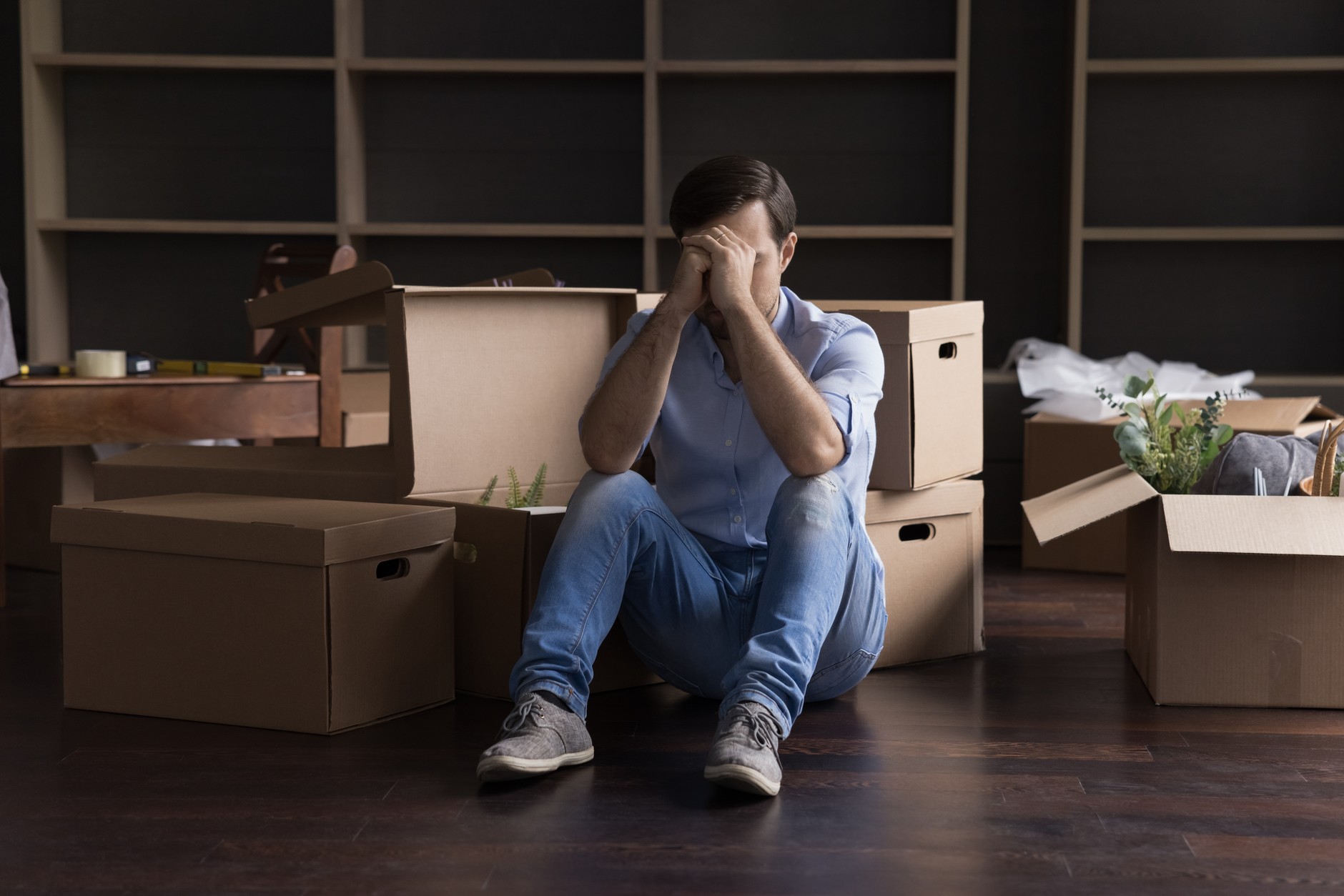 Moving house can be a very stressful experience (illustrative photo)