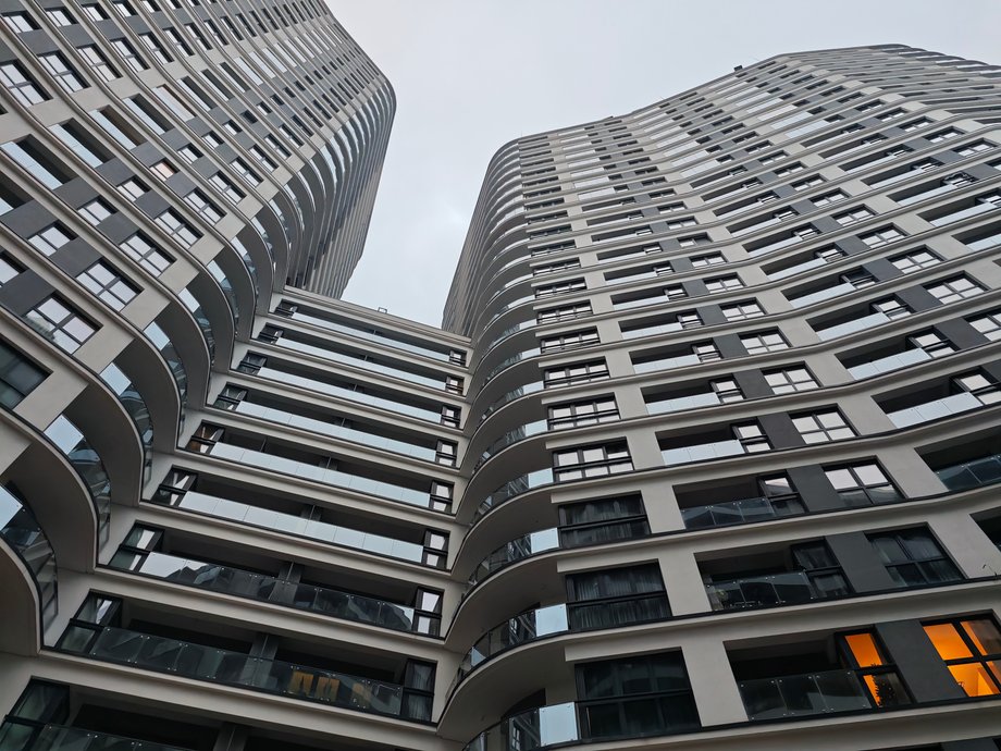 Gigantic towers of the estate