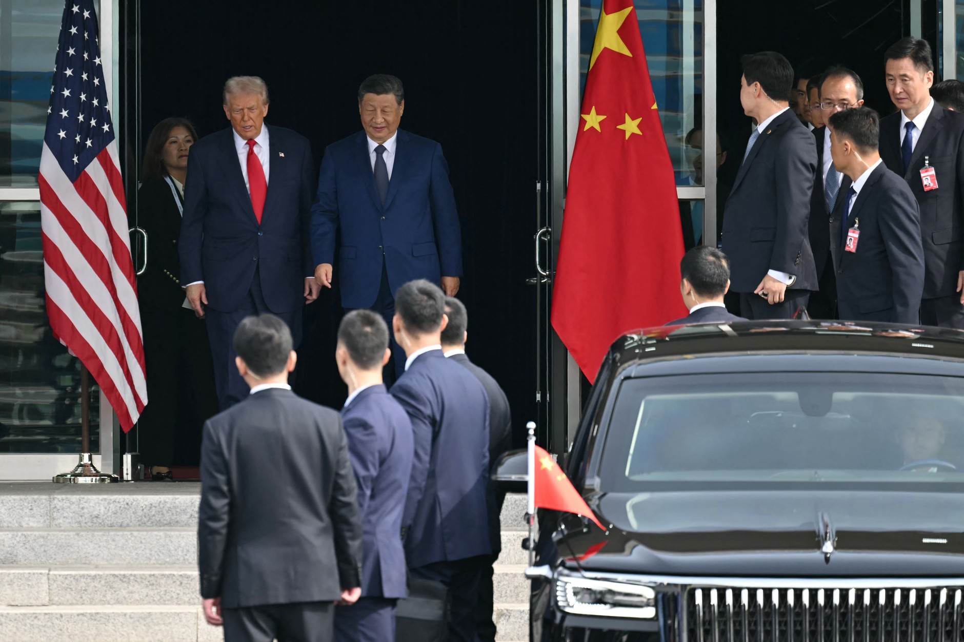 Donald Trump and Xi Jinping in Busan, South Korea, October 30, 2025.