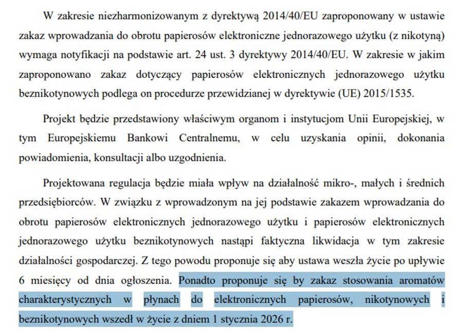 Justification of the draft tobacco act, version of June 6, 2025