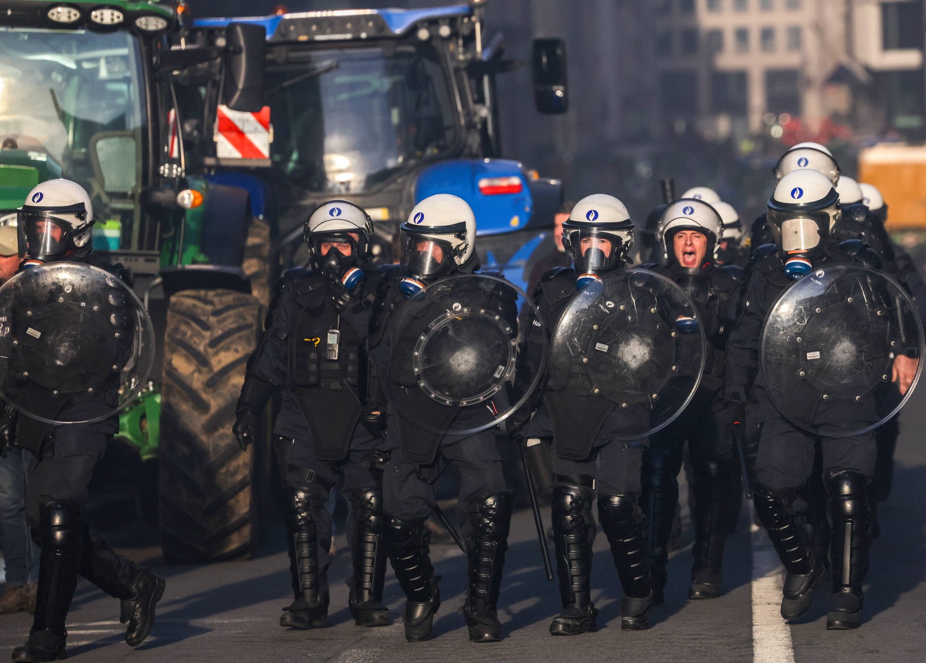 Farmers' protest in Brussels