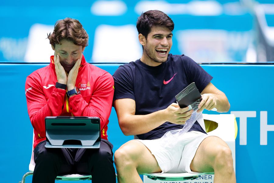 Juan Carlos Ferrero and Carlos Alcaraz PHOTO Guliver/GettyImages Mixed reactions after Alcaraz split with Ferrero: