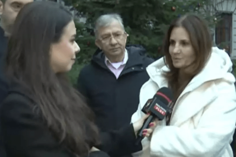 Anca Alexandrescu, after voting in the elections for the Capital City Hall Photo: Realitatea Plus