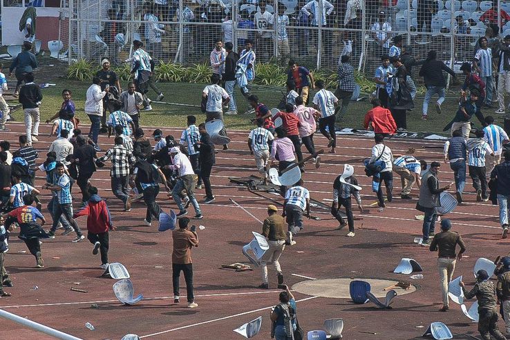 Chaos at Messi's visit to India / Photo: Imago