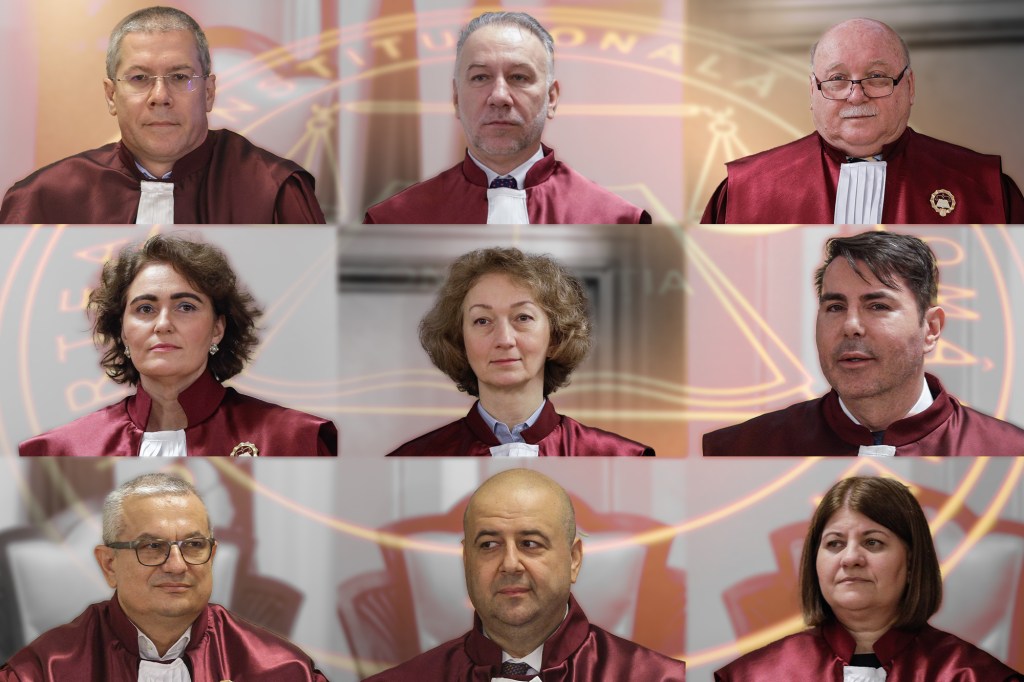 The 9 judges in office of the CCR, December 2025. Inquam Photos / Octav Ganea. Collage: Ion Mateș / Hotnews