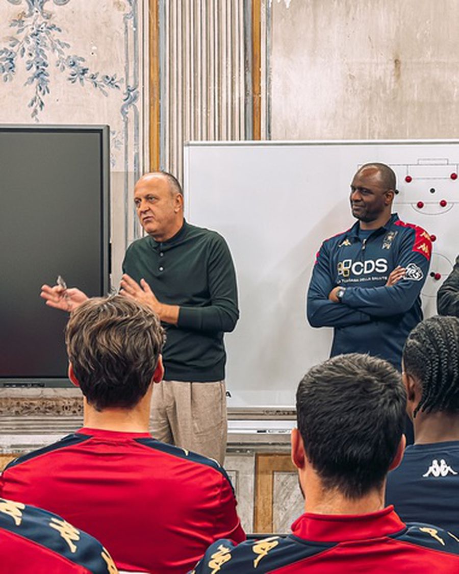 Dan Șucu and Patrick Vieira / Facebook Genoa CFC A year after he took over Genoa, Dan Șucu took stock: