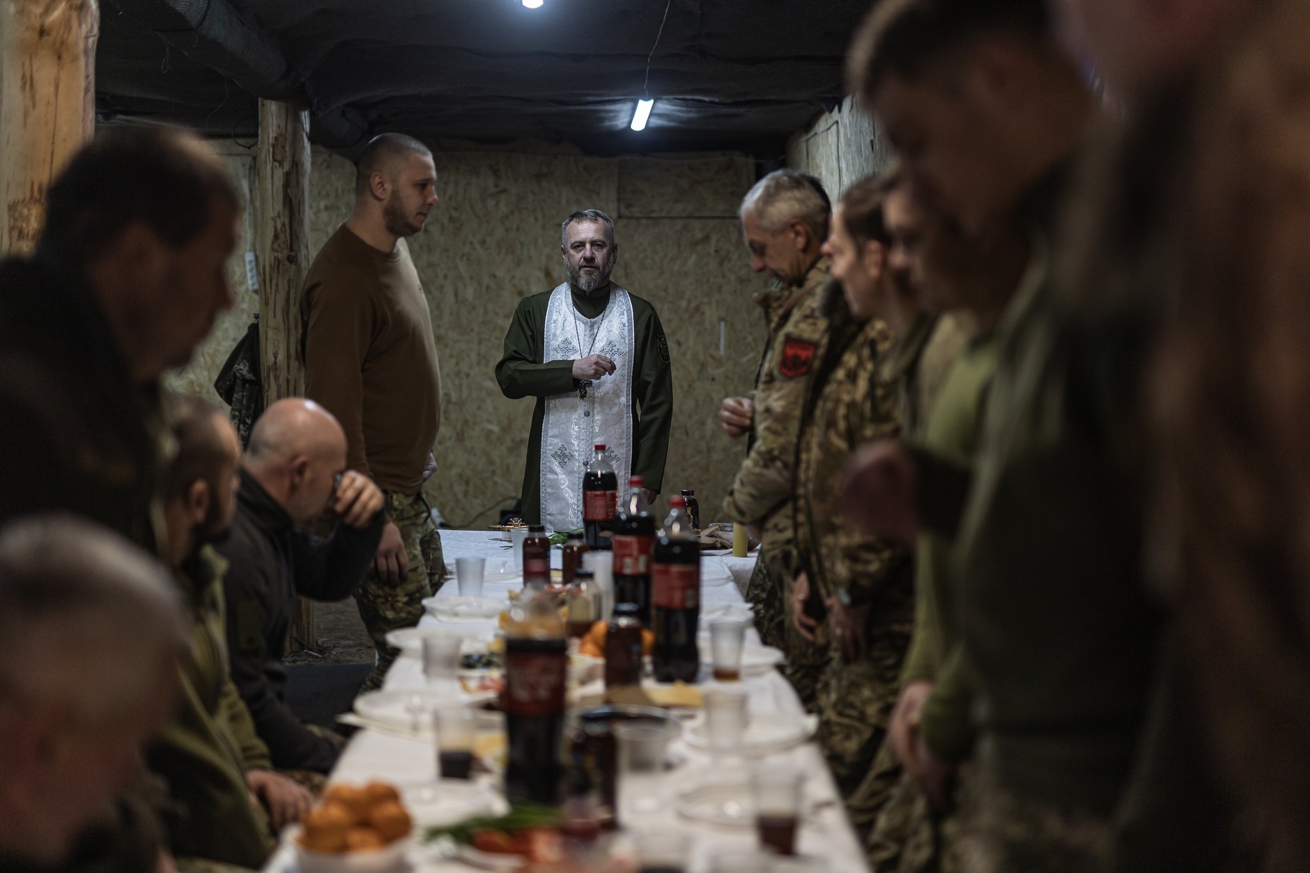 Ukrainian soldiers celebrate Christmas Eve near Pokrovsk, December 24, 2025 (illustrative photo)