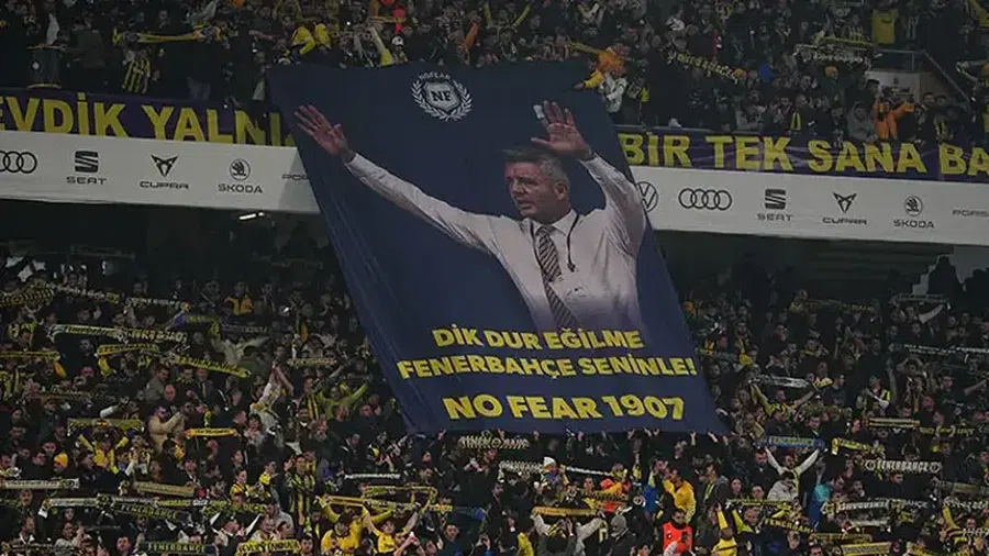 Sadettin Saran banner made by Fenerbahce fans The scandal of the end of the year! The president of a colossus in Europe, arrested for cocaine trafficking and consumption!