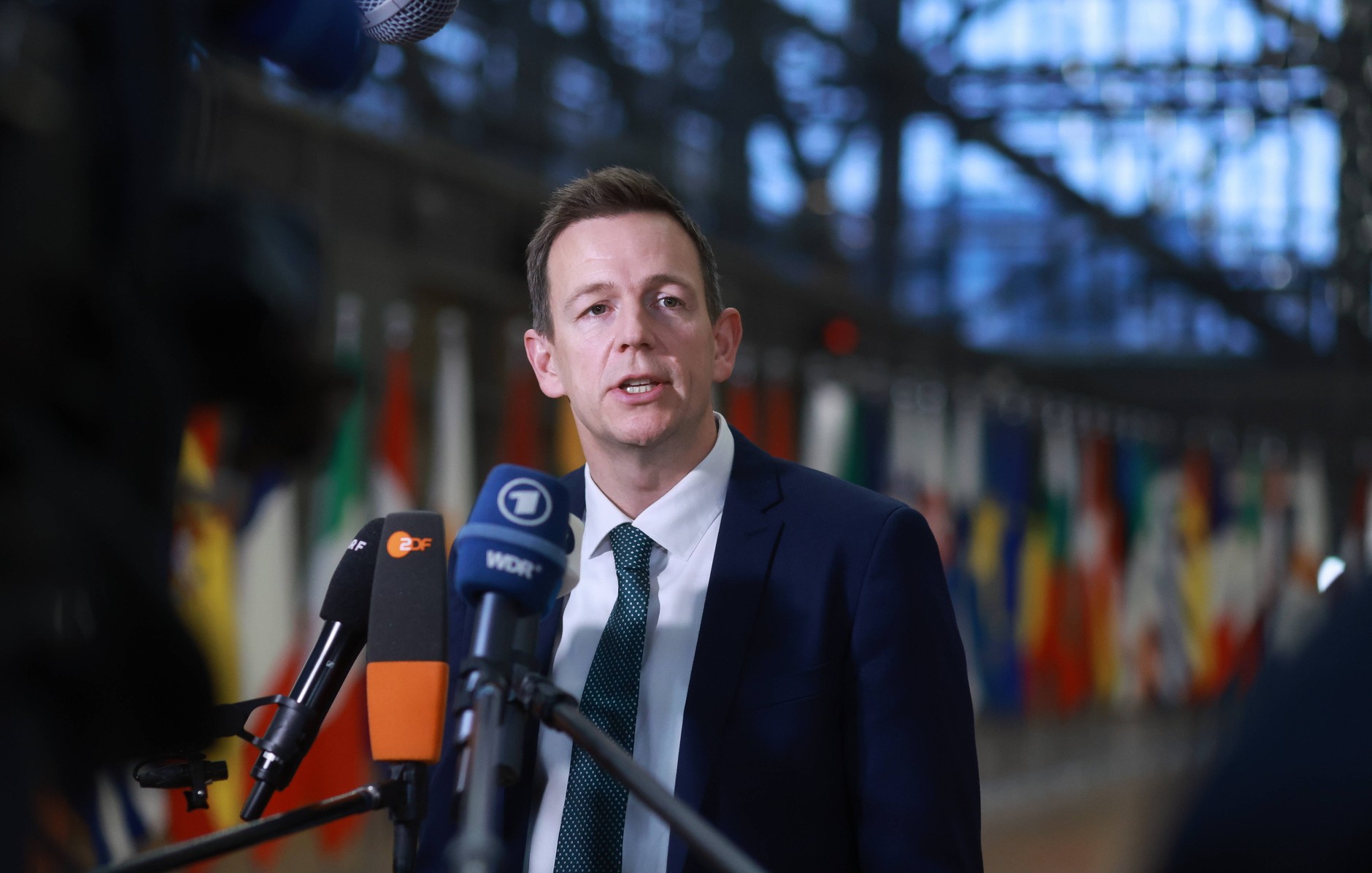 Danish Minister for Integration Rasmus Stoklund in Brussels, December 8, 2025.