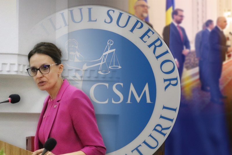 Elena Costache, president of the CSM. Photo: IDM and Inquam Photos. Collage: Ion Mateș / Hotnews