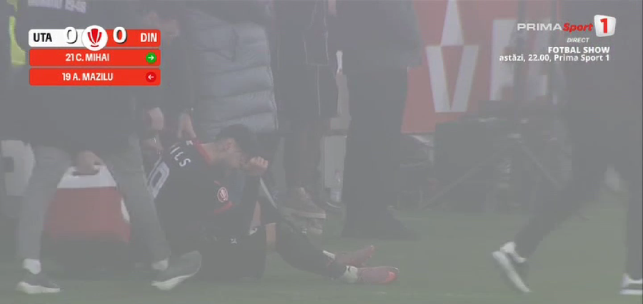 Bad luck for Adrian Mazilu » He left the field injured after less than 30 minutes