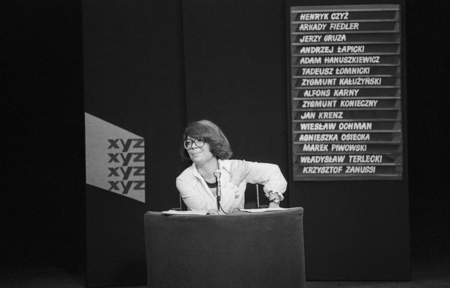 Miscellaneous TV - XYZ - entertainment program. In the photo: Nina Terentiew, 1978