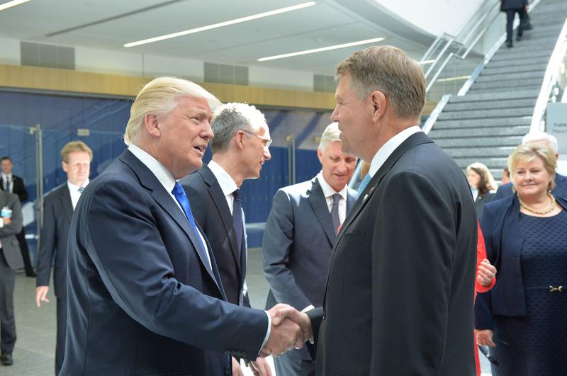 Donald Trump and Klaus Iohannis during the previous visit, Photo: Facebook - Klaus Iohannis