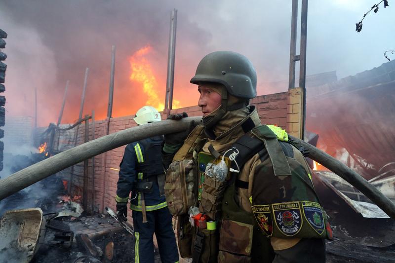 War in Ukraine: Intervention of firefighters in Kharkiv after Russian attacks, Photo: Madiyevskyy Vyacheslav/Ukrinform / Abaca Press / Profimedia