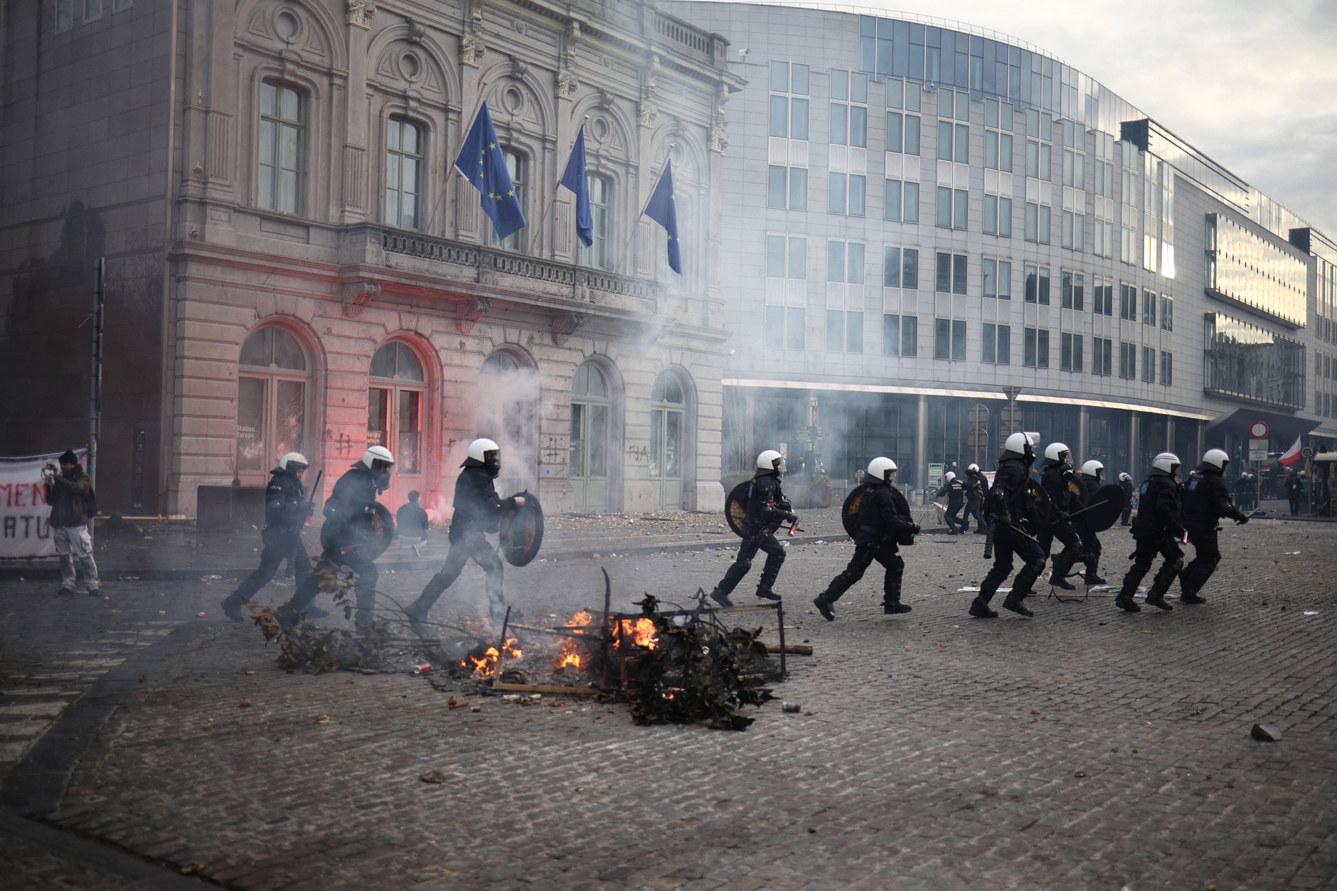 Farmers' protest in Brussels