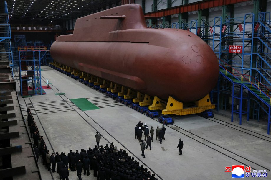 A photo showing the construction of the ship