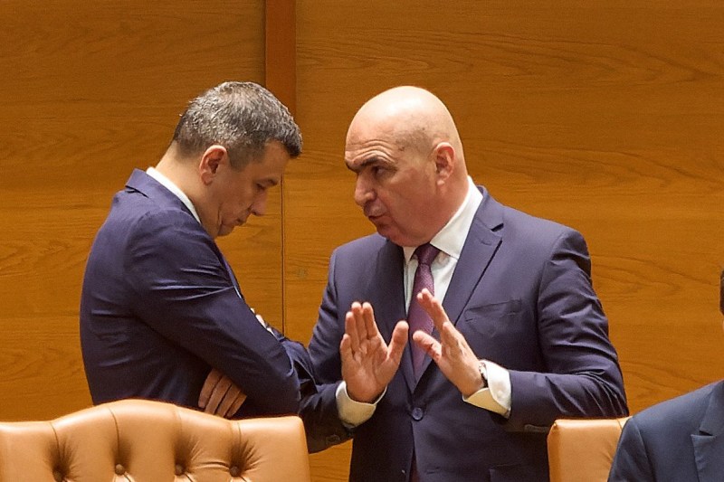 Sorin Grindeanu and Ilie Bolojan. Photo: Lucian Alecu / Shutterstock Editorial / Profimedia