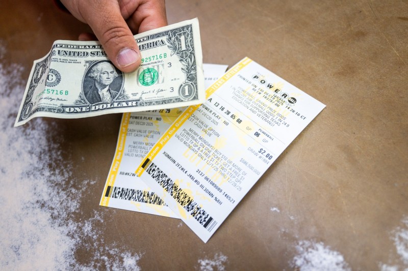 Huge US Powerball Lottery Jackpot Christmas Draw. The winner would become a billionaire