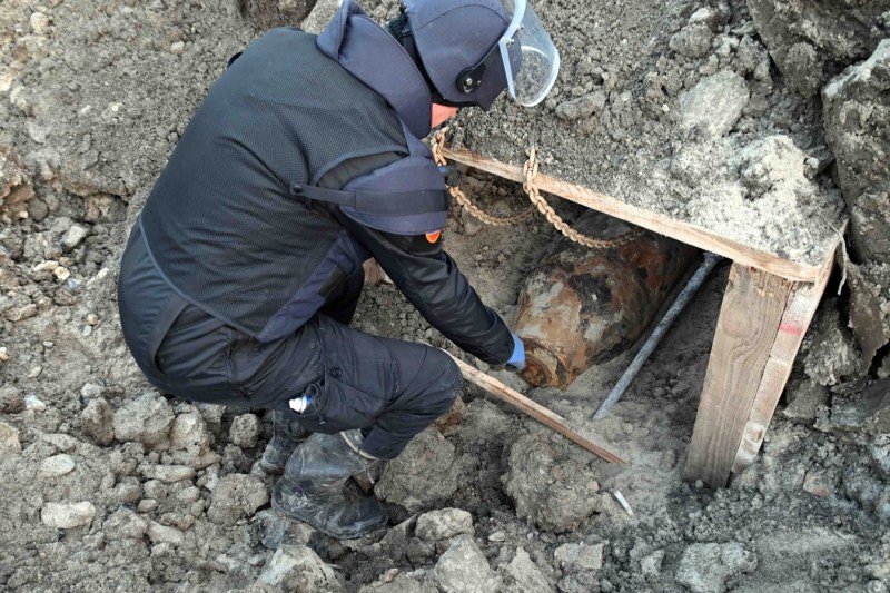 Almost half a ton bomb, found on a construction site in the central area of Belgrade