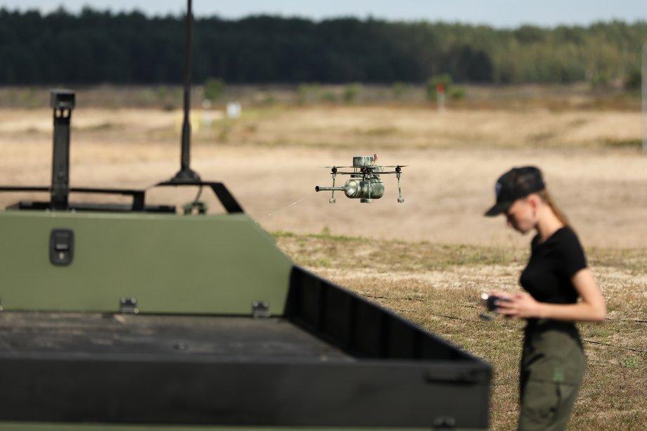 Fiber optic drones are connected to operators via long, thin cables.