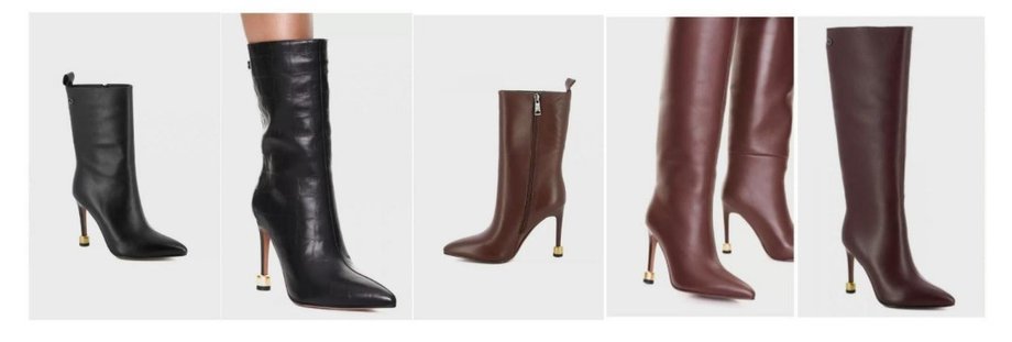 Ankle boots from a competing company for Vanda Novak