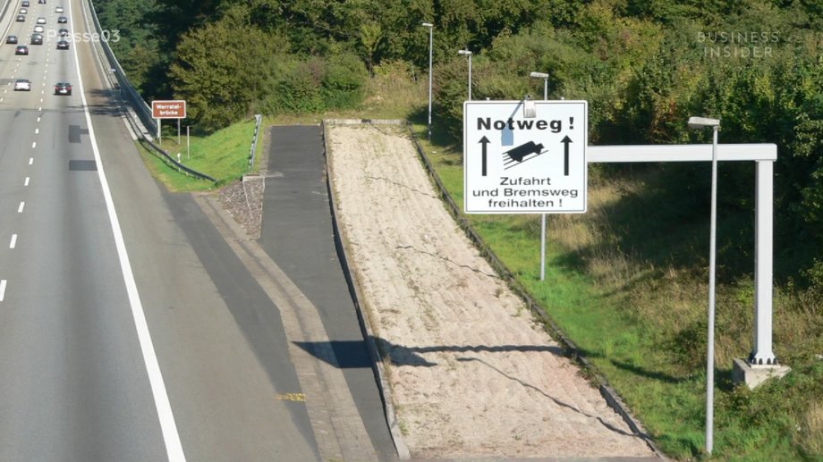 These gravel strips along the highway are not accidental