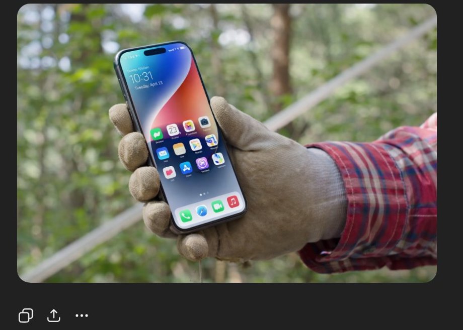 Effect after editing (obvious error - 6 fingers)