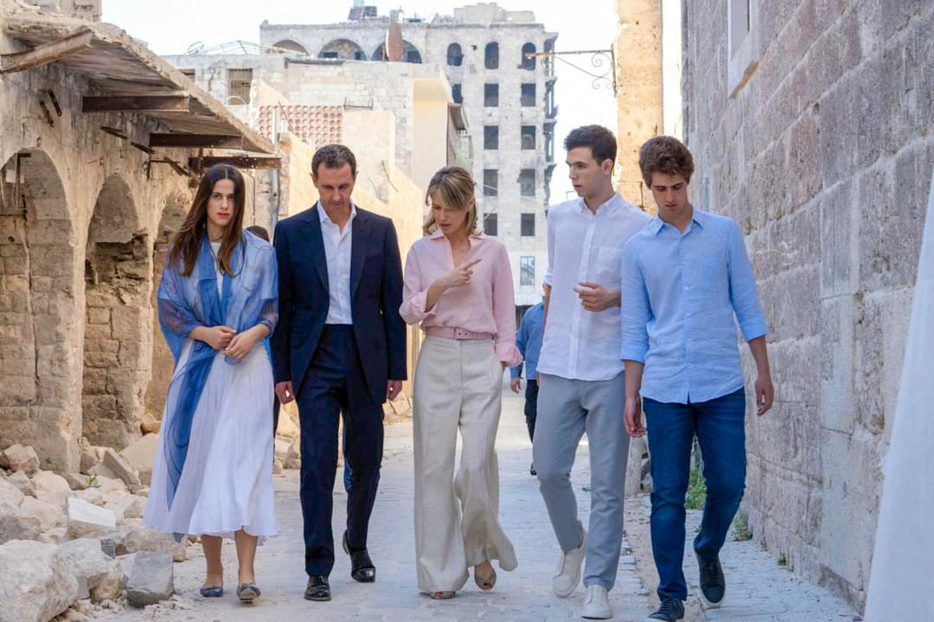 The Assad family in 2022