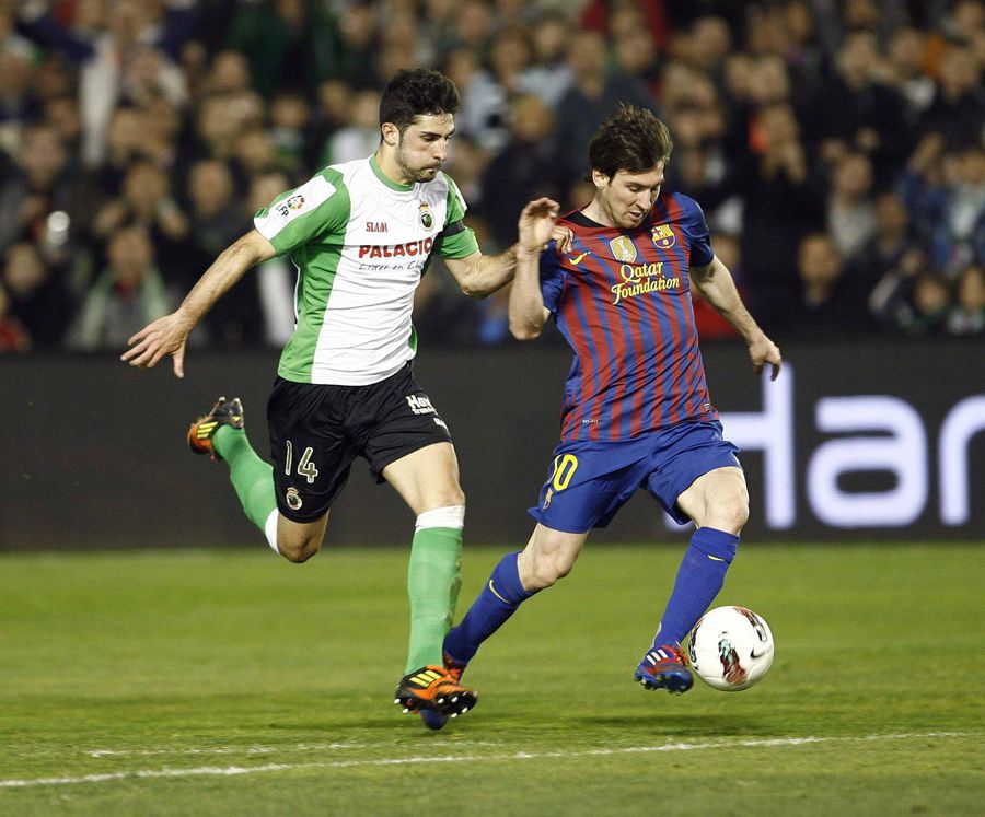 Image from the last duel between Racing Santander and Barcelona, March 11, 2012 / Imago Images Racing Santander - Barcelona » Round of 16 match of the Spanish Cup