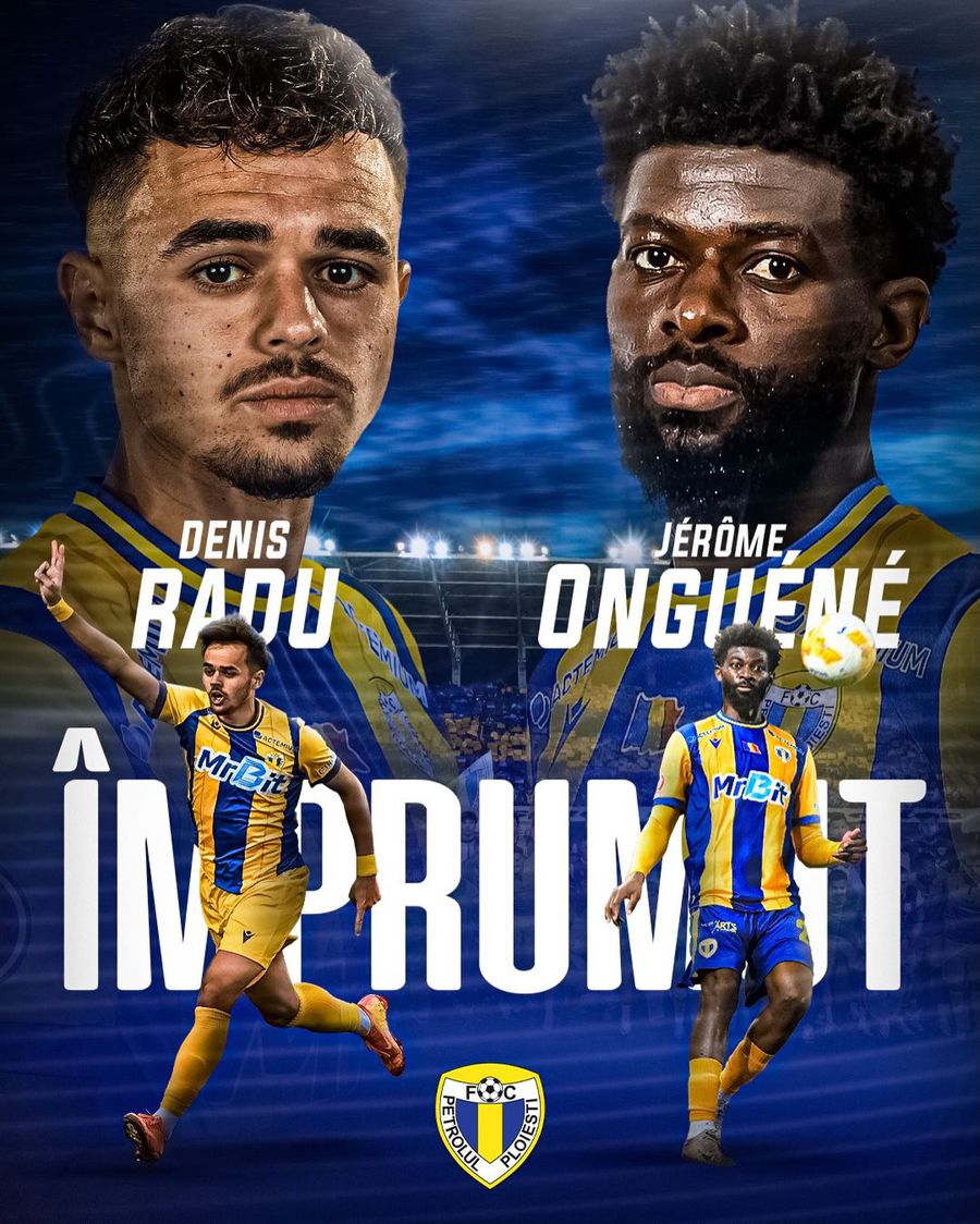 Denis Radu and Jerome Onguene, on loan from Petrolul to Eyupspor // PHOTO: Facebook @FC Petrolul Ploiesti From the Superliga, in Turkey! The two transfers have been made official: