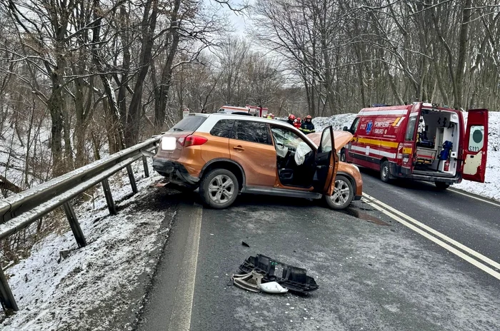 Five cars were involved in the accident PHOTO: ISU Sibiu
