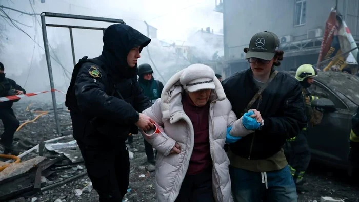 Several people were injured following the Russian attack PHOTO: X