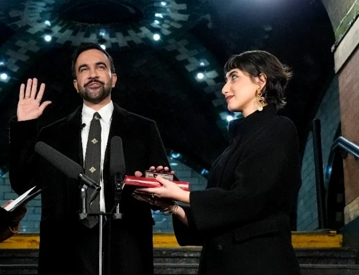 The mayor of New York took the oath with his hand on the Koran/FOTO:X