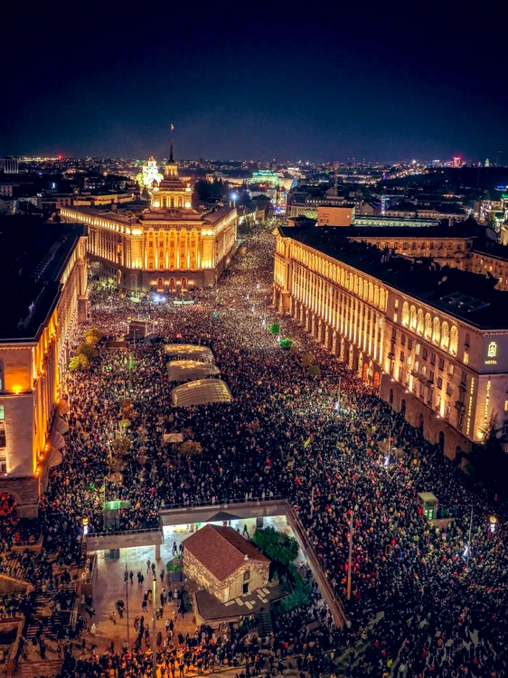 Image from the December protests in Bulgaria PHOTO Velina Tchakarova