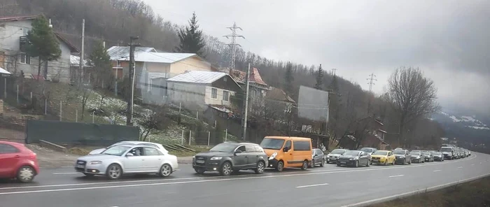 Traffic on DN 1 – E60 is intense, especially on the direction of travel towards Brașov. PHOTO: Archive 