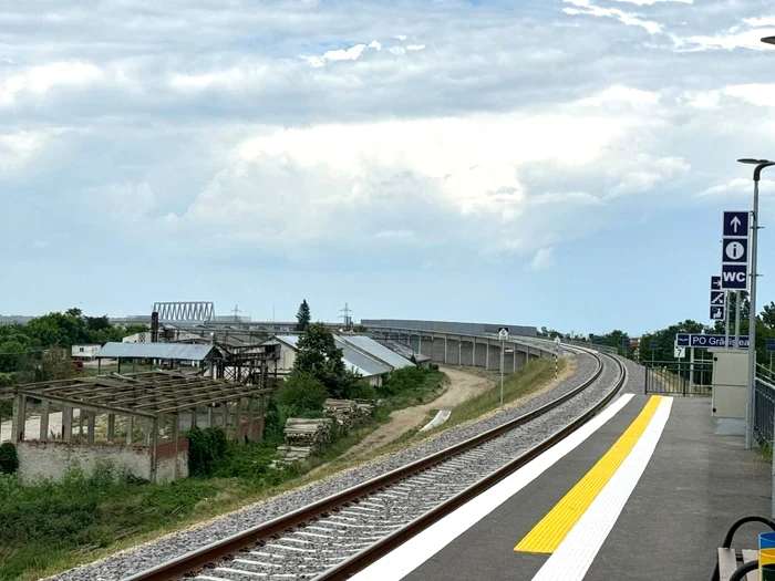 The new railway bridge from Grădiștea. PHOTO: The truth
