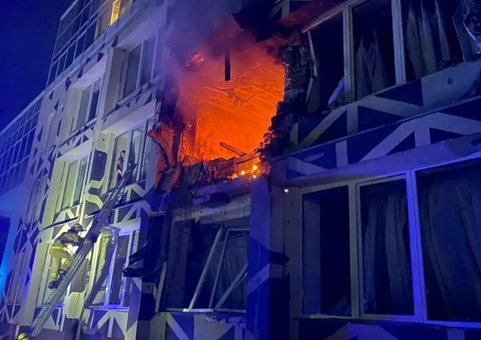 Russian attacks in Kiev PHOTO: capture X